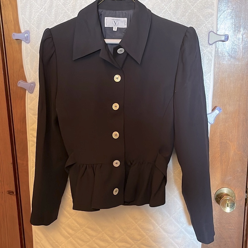 Valentino Miss V Vintage Navy Jacket - Picture 2 of 12